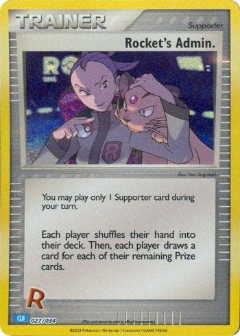 Rocket's Admin. (027/034) — Blastoise & Suicune ex Deck