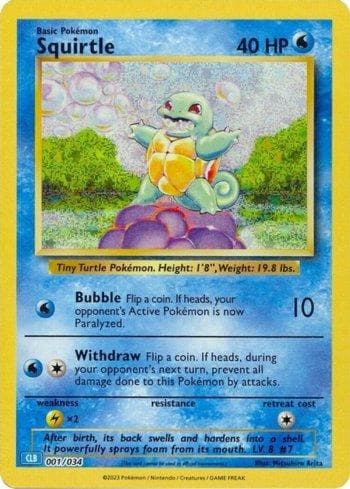 Carta Squirtle (001/034) do set Blastoise & Suicune ex Deck — Pokémon TCG | Bynx