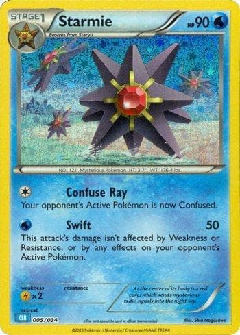 Carta Starmie (005/034) do set Blastoise & Suicune ex Deck — Pokémon TCG | Bynx