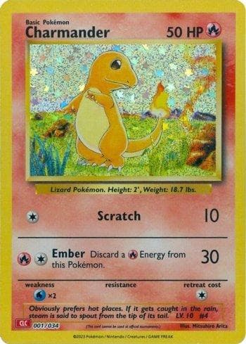 Carta Charmander (001/034) do set Charizard & Ho-Oh ex Deck — Pokémon TCG | Bynx