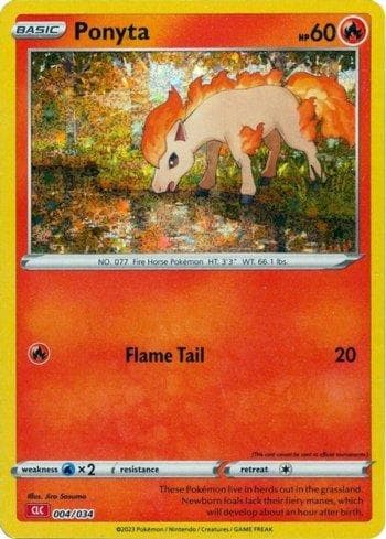 Carta Ponyta (004/034) do set Charizard & Ho-Oh ex Deck — Pokémon TCG | Bynx