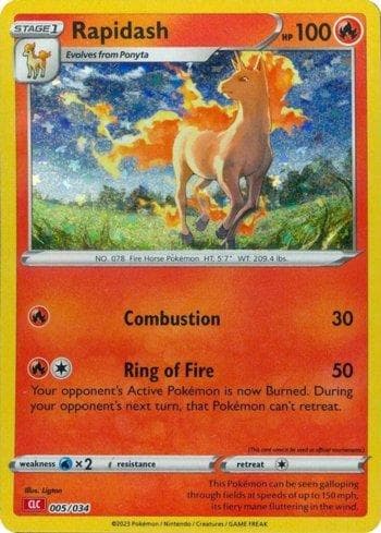 Carta Rapidash (005/034) do set Charizard & Ho-Oh ex Deck — Pokémon TCG | Bynx
