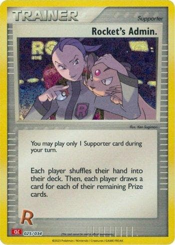 Carta Rocket's Admin. (025/034) do set Charizard & Ho-Oh ex Deck — Pokémon TCG | Bynx