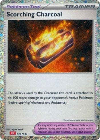 Carta Scorching Charcoal (026/034) do set Charizard & Ho-Oh ex Deck — Pokémon TCG | Bynx