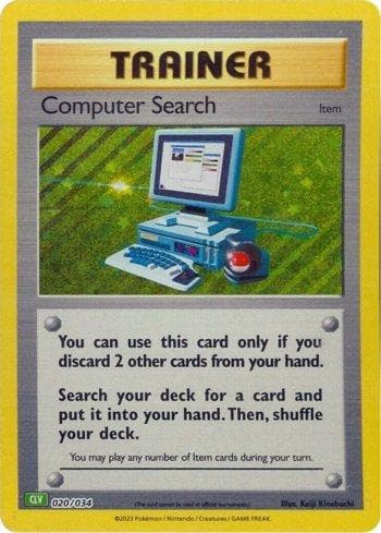 Carta Computer Search (020/034) do set Venusaur & Lugia ex Deck — Pokémon TCG | Bynx