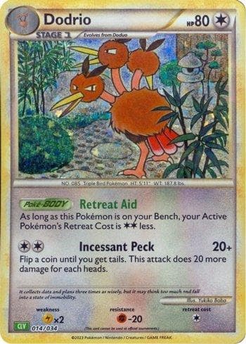 Carta Dodrio (014/034) do set Venusaur & Lugia ex Deck — Pokémon TCG | Bynx