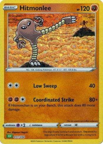 Carta Hitmonlee (011/034) do set Venusaur & Lugia ex Deck — Pokémon TCG | Bynx