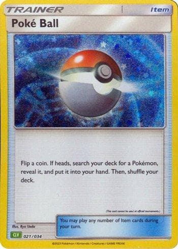 Poké Ball (021/034) — Venusaur & Lugia ex Deck
