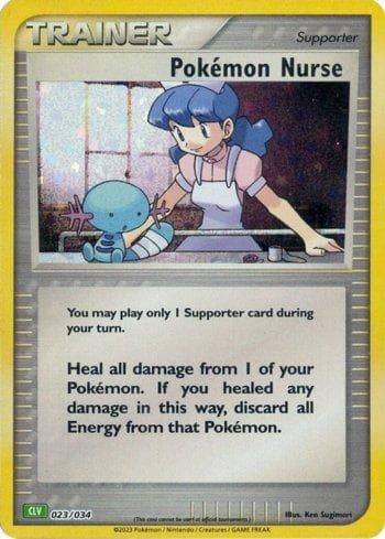 Carta Pokémon Nurse (023/034) do set Venusaur & Lugia ex Deck — Pokémon TCG | Bynx