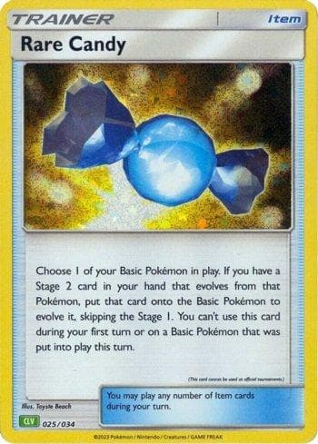 Rare Candy (025/034) — Venusaur & Lugia ex Deck