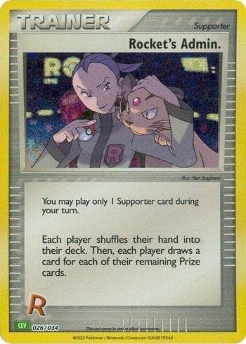Rocket's Admin. (026/034) — Venusaur & Lugia ex Deck