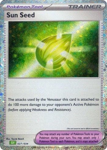 Carta Sun Seed (027/034) do set Venusaur & Lugia ex Deck — Pokémon TCG | Bynx