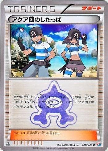 Carta Operário da Equipe Aqua / Team Aqua Grunt (028/034) 028/34 — Pokémon TCG | Bynx