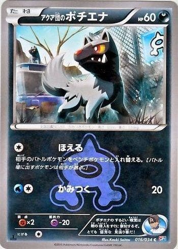Team Aqua's Poochyena (016/034) — Magma Gang VS Aqua Gang: Double Crisis