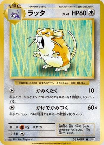 Carta Raticate (065/087) do set Expansion Pack 20th Anniversary — Pokémon TCG | Bynx