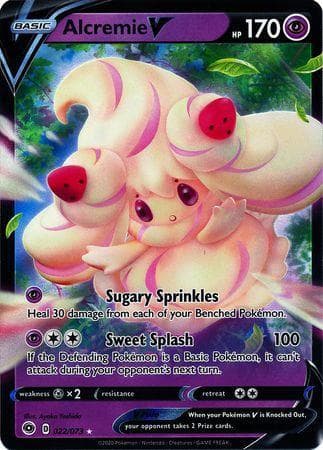 Carta Alcremie-V (22/073) do set Caminho do Campeão — Pokémon TCG | Bynx