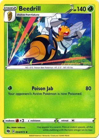 Carta Beedrill (4/073) do set Caminho do Campeão — Pokémon TCG | Bynx