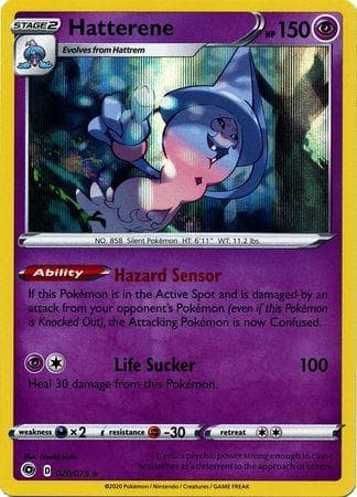 Carta Hatterene (20/073) do set Caminho do Campeão — Pokémon TCG | Bynx