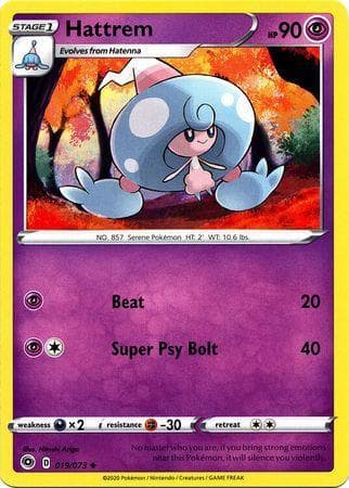 Carta Hattrem (19/073) do set Caminho do Campeão — Pokémon TCG | Bynx