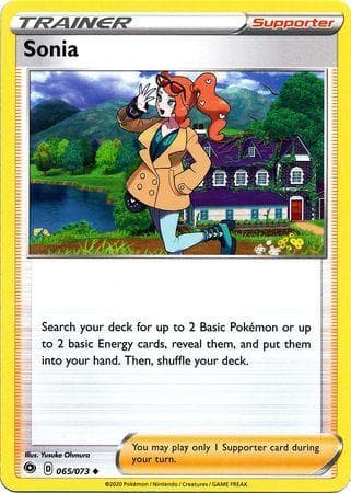 Carta Sonia (65/073) do set Caminho do Campeão — Pokémon TCG | Bynx