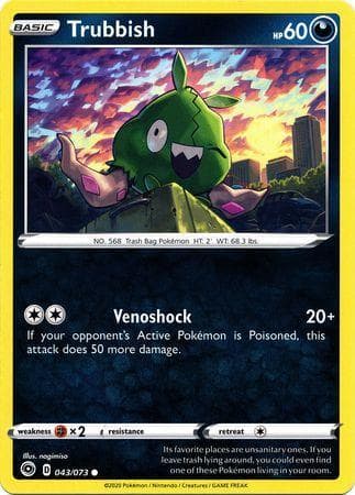 Carta Trubbish (43/073) do set Caminho do Campeão — Pokémon TCG | Bynx