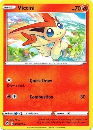 Carta Victini (7/073) do set Caminho do Campeão — Pokémon TCG | Bynx