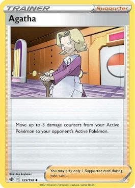 Carta Agatha (129/198) do set Reinado Arrepiante — Pokémon TCG | Bynx