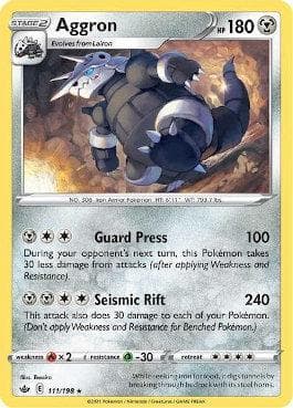 Carta Aggron (111/198) do set Reinado Arrepiante — Pokémon TCG | Bynx