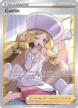 Carta Caitlin (189/198) do set Reinado Arrepiante — Pokémon TCG | Bynx