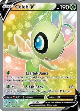 Carta Celebi-V (160/198) do set Reinado Arrepiante — Pokémon TCG | Bynx