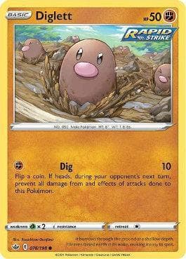 Carta Diglett (76/198) do set Reinado Arrepiante — Pokémon TCG | Bynx