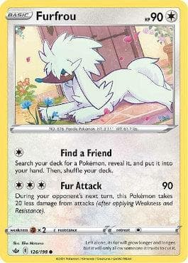 Carta Furfrou (126/198) do set Reinado Arrepiante — Pokémon TCG | Bynx