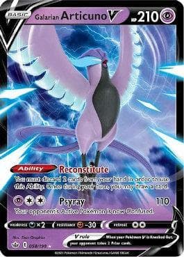 Galarian Articuno-V (58/198) — Reinado Arrepiante