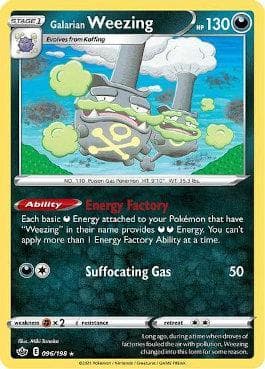 Carta Galarian Weezing (96/198) do set Reinado Arrepiante — Pokémon TCG | Bynx