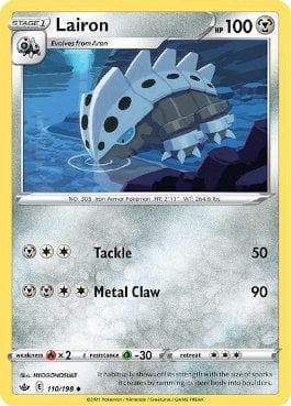 Carta Lairon (110/198) do set Reinado Arrepiante — Pokémon TCG | Bynx
