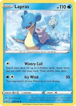 Carta Lapras (29/198) do set Reinado Arrepiante — Pokémon TCG | Bynx