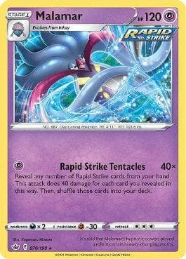 Carta Malamar (70/198) do set Reinado Arrepiante — Pokémon TCG | Bynx