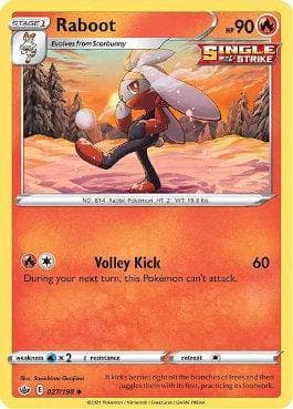 Carta Raboot (27/198) do set Reinado Arrepiante — Pokémon TCG | Bynx