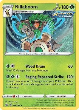 Carta Rillaboom (18/198) do set Reinado Arrepiante — Pokémon TCG | Bynx