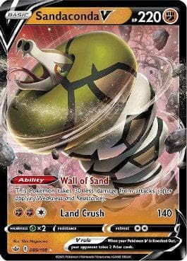 Carta Sandaconda-V (89/198) do set Reinado Arrepiante — Pokémon TCG | Bynx