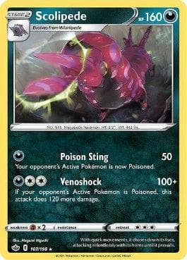 Carta Scolipede (107/198) do set Reinado Arrepiante — Pokémon TCG | Bynx