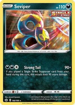 Carta Seviper (102/198) do set Reinado Arrepiante — Pokémon TCG | Bynx