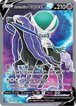 Carta Shadow Rider Calyrex-V (171/198) do set Reinado Arrepiante — Pokémon TCG | Bynx
