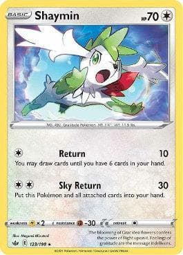 Carta Shaymin (123/198) do set Reinado Arrepiante — Pokémon TCG | Bynx