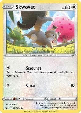 Carta Skwovet (127/198) do set Reinado Arrepiante — Pokémon TCG | Bynx