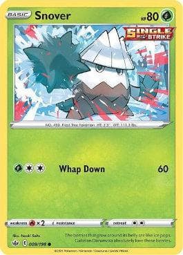 Carta Snover (9/198) do set Reinado Arrepiante — Pokémon TCG | Bynx
