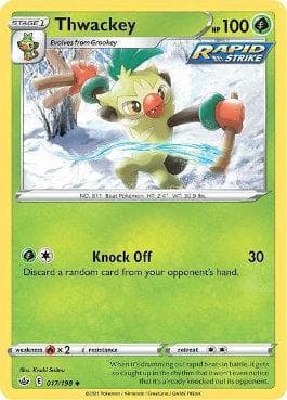 Carta Thwackey (17/198) do set Reinado Arrepiante — Pokémon TCG | Bynx