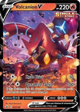 Carta Volcanion-V (25/198) do set Reinado Arrepiante — Pokémon TCG | Bynx