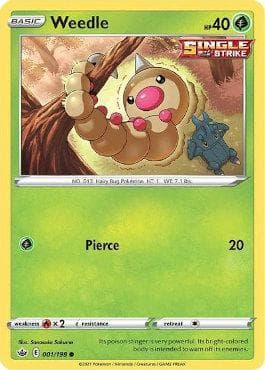 Carta Weedle (1/198) do set Reinado Arrepiante — Pokémon TCG | Bynx