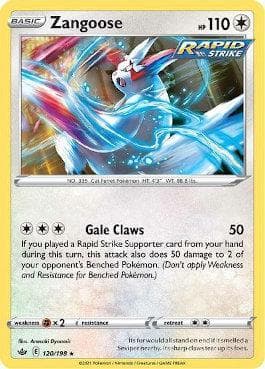 Carta Zangoose (120/198) do set Reinado Arrepiante — Pokémon TCG | Bynx